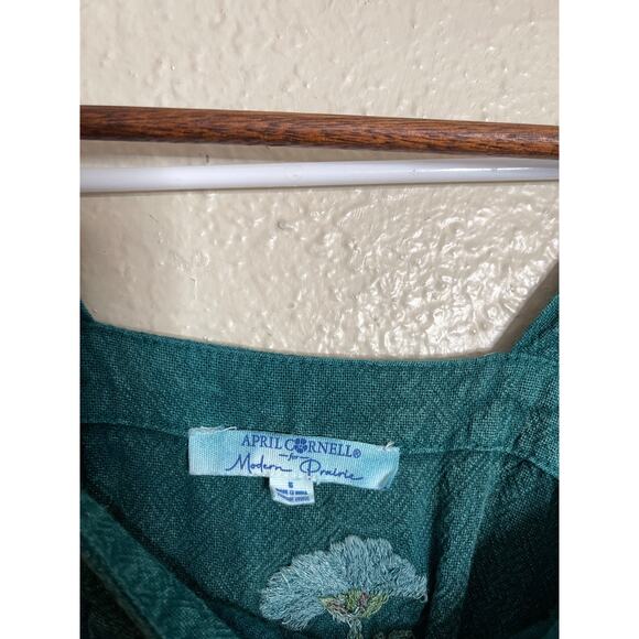 April Cornell for Modern Prairie Hannah Jumpsuit in Teal Womans Small - Picture 5 of 12